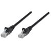 INTELLINET CAT5e UTP 0,5m črn mrežni priključni patch kabel
